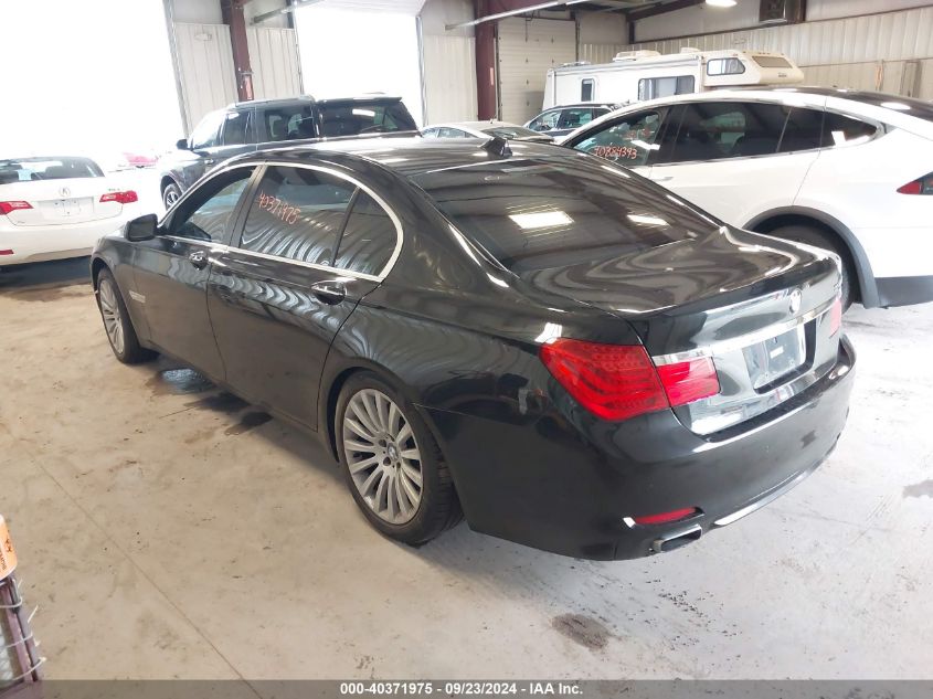 2012 BMW 750Li xDrive VIN: WBAKC8C57CC436334 Lot: 40371975