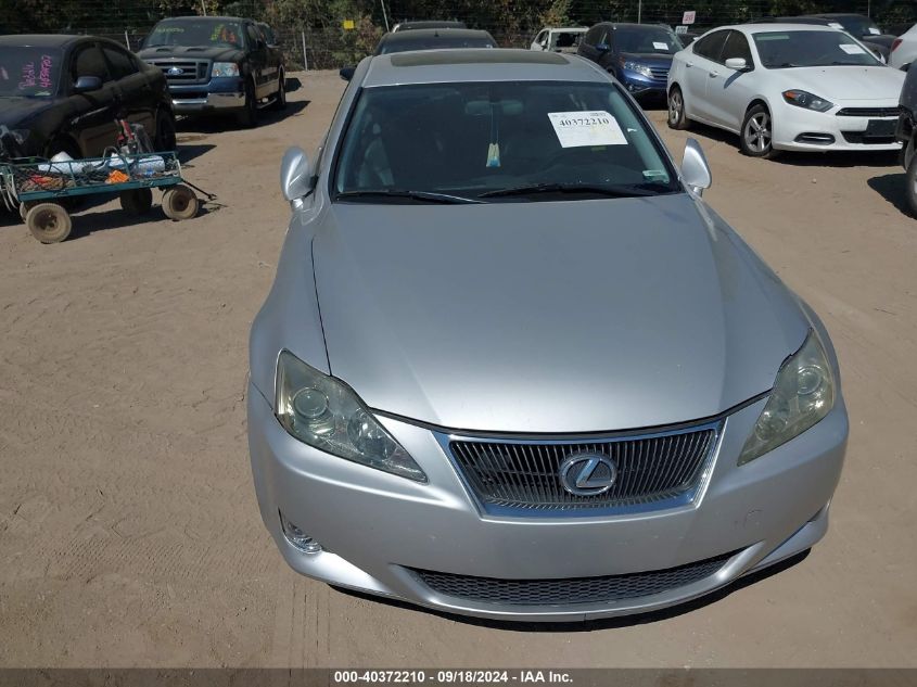 2007 Lexus Is 250 VIN: JTHCK262X72010432 Lot: 40372210