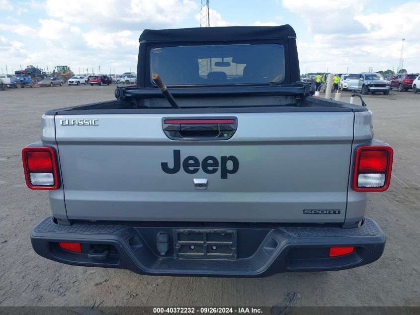 2020 Jeep Gladiator Sport S 4X4 VIN: 1C6HJTAG9LL142337 Lot: 40372232