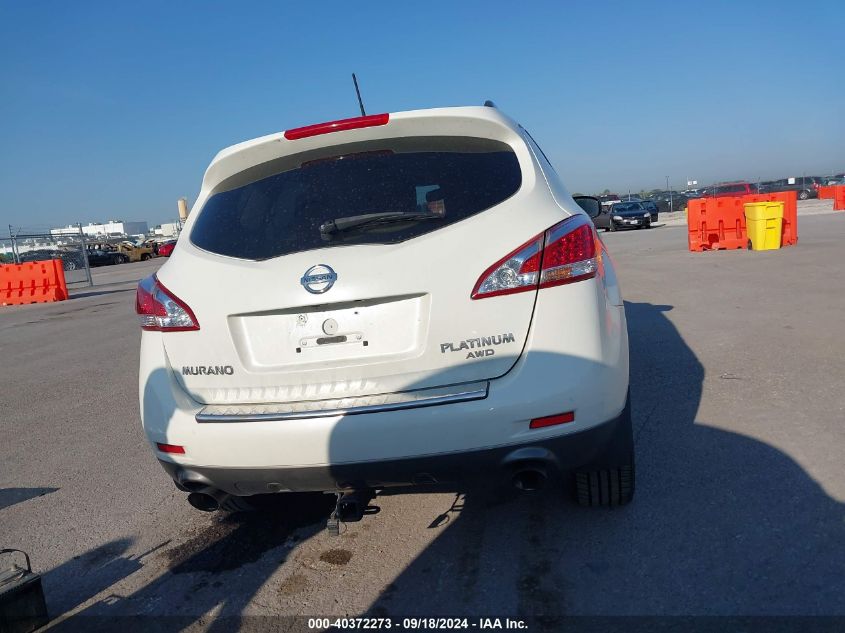 2014 Nissan Murano S/Sl/Sv/Le VIN: JN8AZ1MW2EW505917 Lot: 40372273