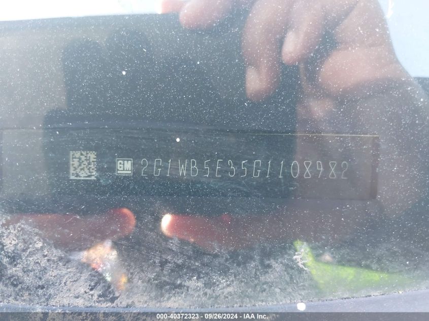 2G1WB5E35G1108982 2016 Chevrolet Impala Limited Lt