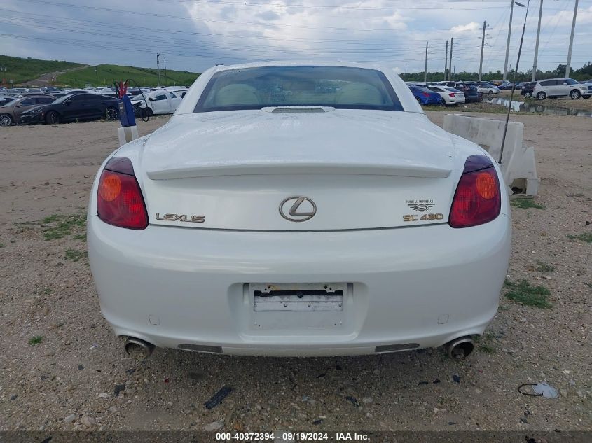 JTHFN48Y320017468 2002 Lexus Sc 430