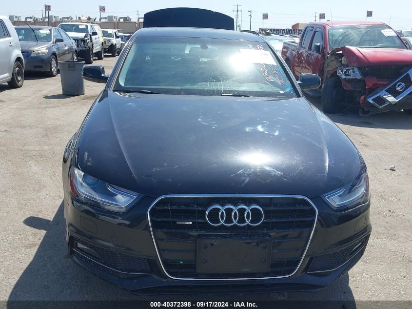 2014 Audi A4 2.0T Premium VIN: WAUFFAFL3EN005815 Lot: 40372398