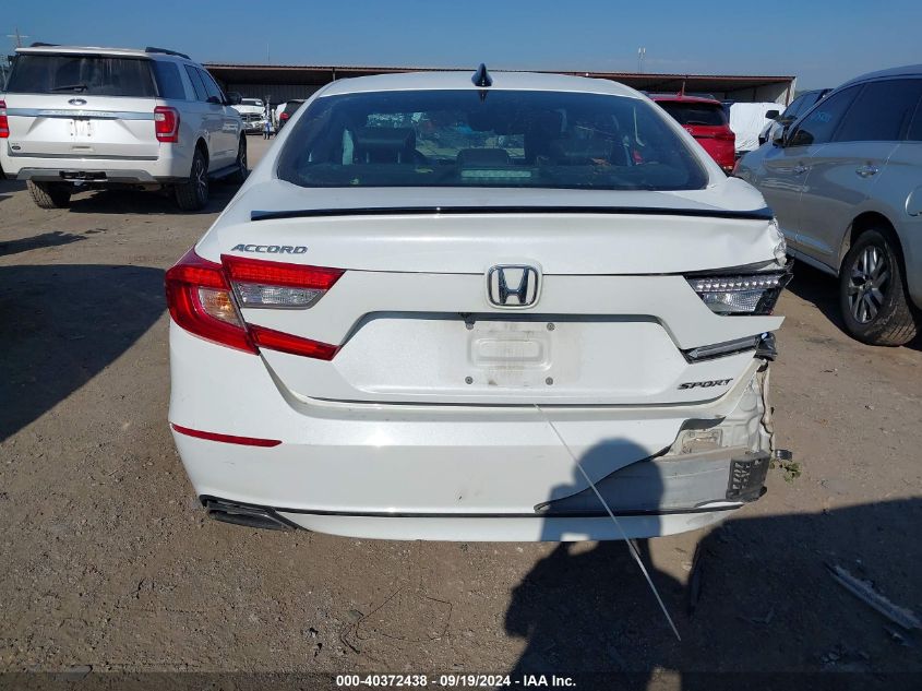 2021 Honda Accord Sport VIN: 1HGCV1F3XMA125031 Lot: 40372438