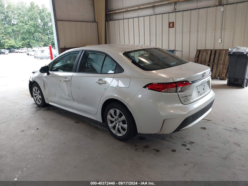 VIN 5YFEPMAE5NP380274 2022 TOYOTA COROLLA LE