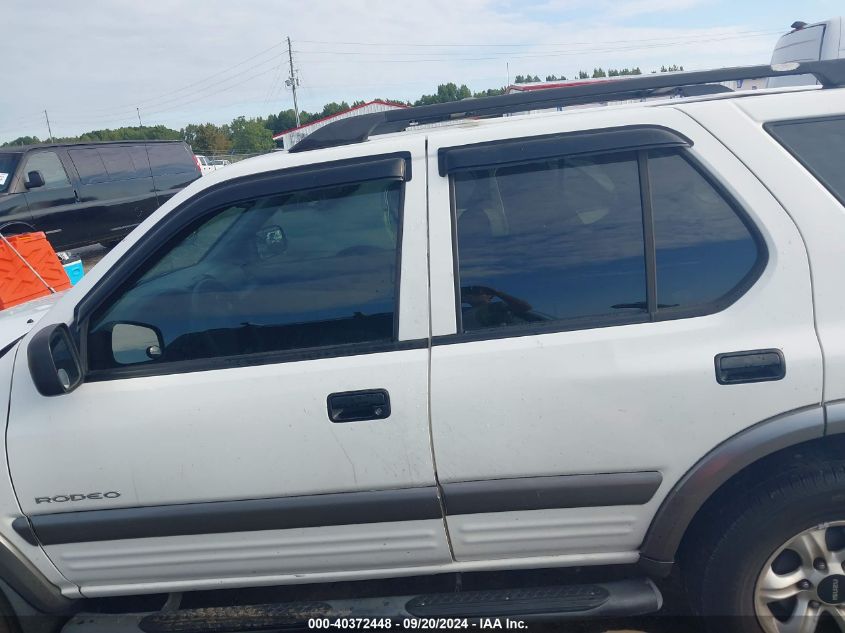 2003 Isuzu Rodeo S 3.2L V6 VIN: 4S2CK58W234311461 Lot: 40372448