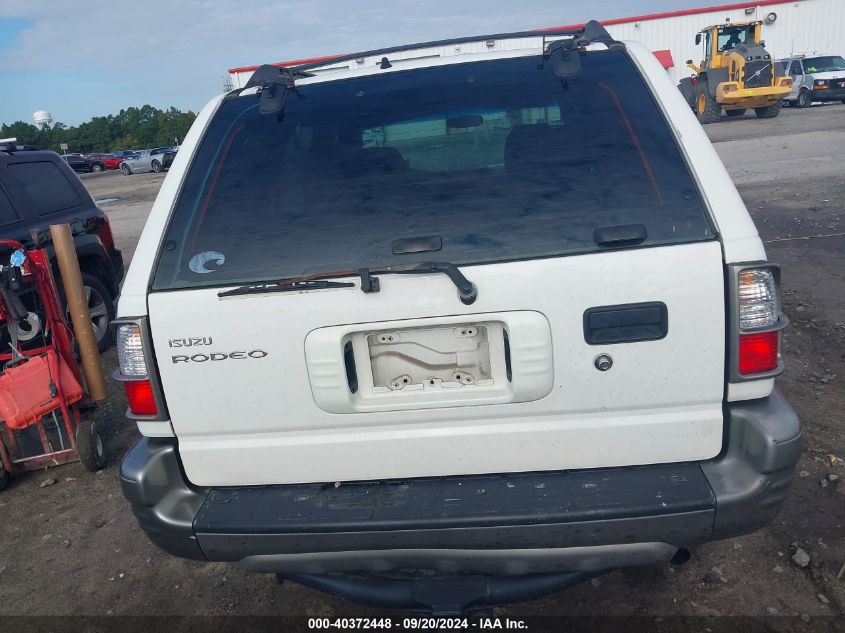 2003 Isuzu Rodeo S 3.2L V6 VIN: 4S2CK58W234311461 Lot: 40372448