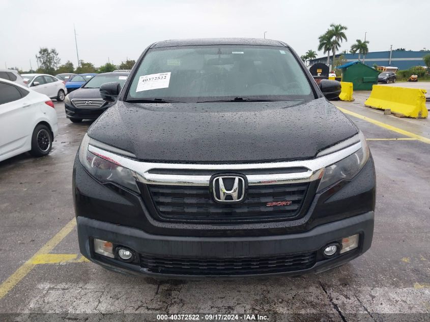 2019 Honda Ridgeline Sport VIN: 5FPYK3F10KB001837 Lot: 40372522