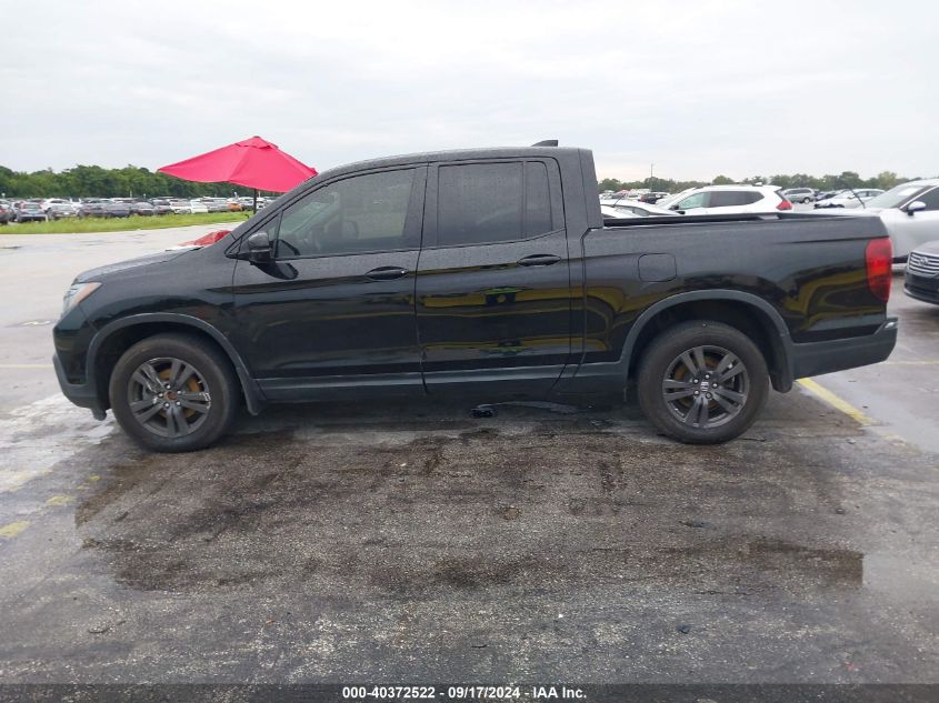 2019 Honda Ridgeline Sport VIN: 5FPYK3F10KB001837 Lot: 40372522