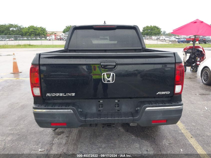 2019 Honda Ridgeline Sport VIN: 5FPYK3F10KB001837 Lot: 40372522