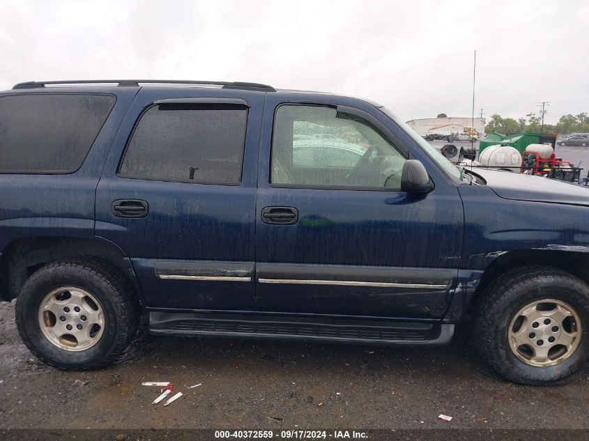 2004 Chevrolet Tahoe Ls VIN: 1GNEK13T04R186059 Lot: 40372559