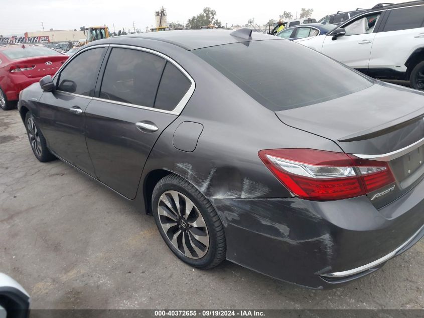 JHMCR6F57HC019338 2017 Honda Accord Hybrid Ex-L