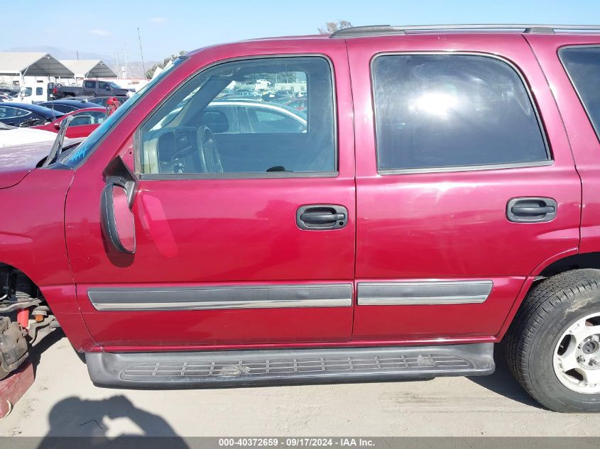 2004 Chevrolet Tahoe Ls VIN: 1GNEC13V44R257682 Lot: 40372659