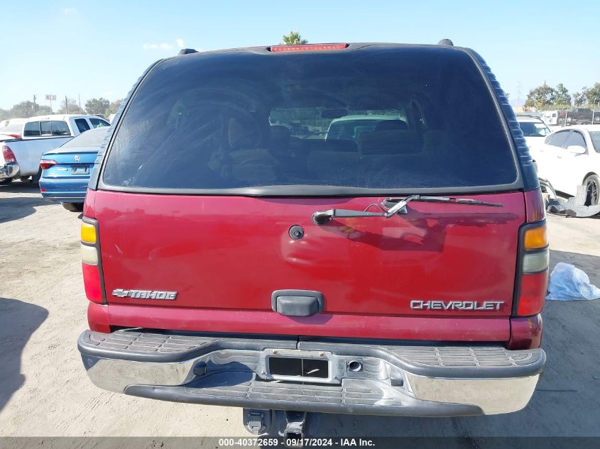 2004 Chevrolet Tahoe Ls VIN: 1GNEC13V44R257682 Lot: 40372659