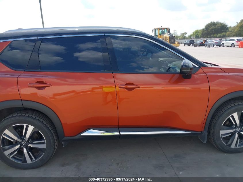 2021 Nissan Rogue Sl Intelligent Awd VIN: JN8AT3CB1MW210043 Lot: 40372995