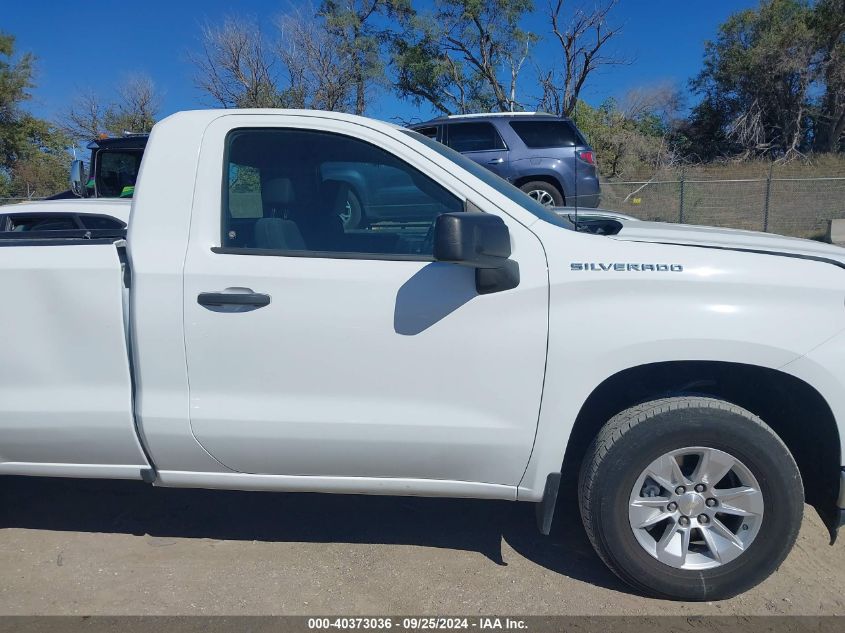 2022 Chevrolet Silverado 1500 Ltd 2Wd Regular Cab Long Bed Wt VIN: 3GCNWAED5NG209470 Lot: 40373036