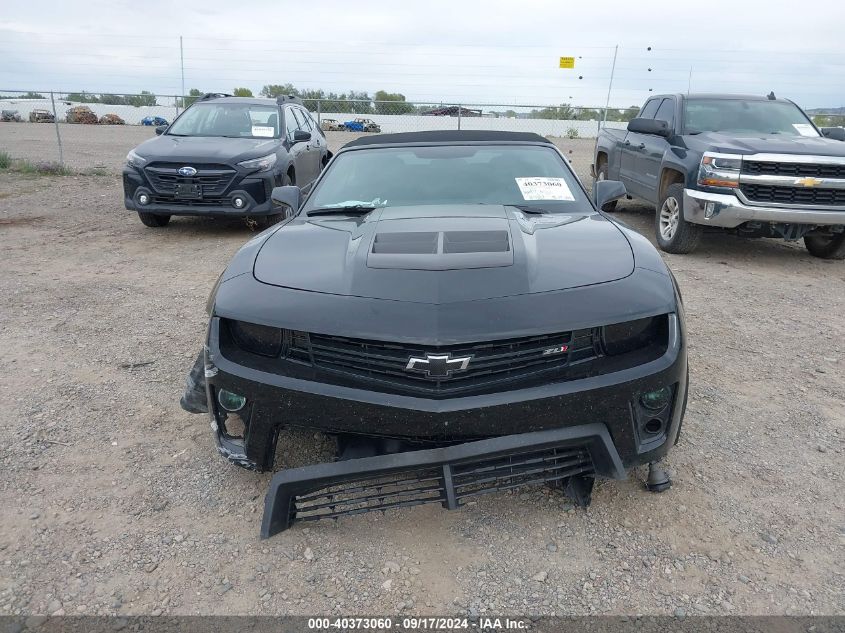 2013 Chevrolet Camaro Zl1 VIN: 2G1FZ3DP1D9806345 Lot: 40373060