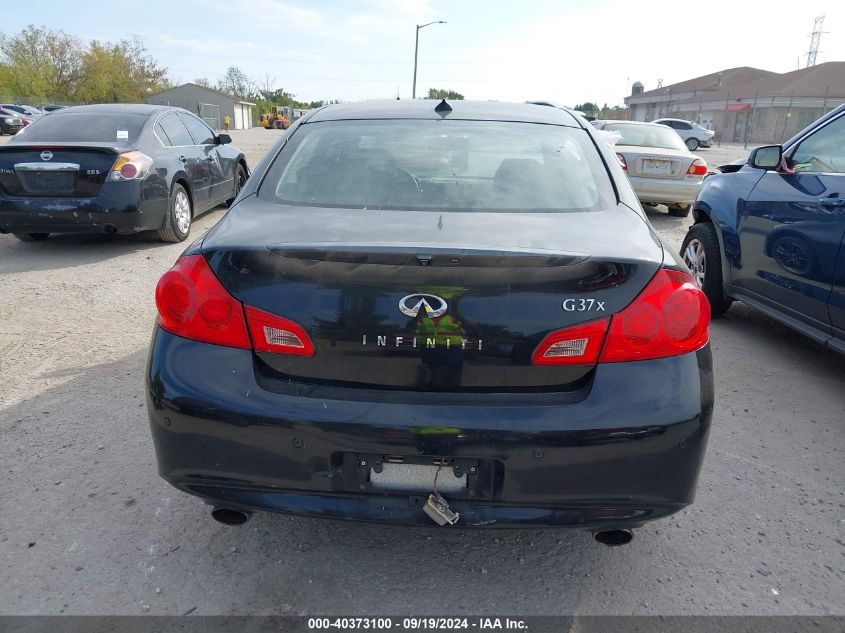 2010 Infiniti G37X VIN: JN1CV6AR5AM456121 Lot: 40373100