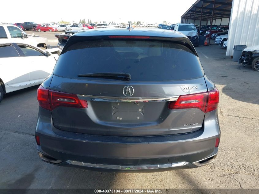 2017 Acura Mdx VIN: 5FRYD4H34HB004593 Lot: 40373104