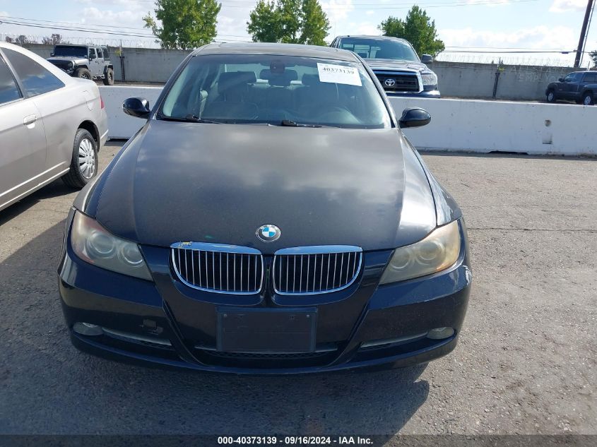 2007 BMW 335I VIN: WBAVB73567PA85539 Lot: 40373139