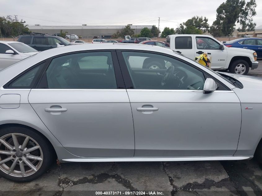 2014 Audi A4 2.0T Premium VIN: WAUFFAFL1EN043043 Lot: 40373171