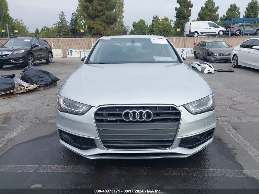 2014 Audi A4 2.0T Premium VIN: WAUFFAFL1EN043043 Lot: 40373171