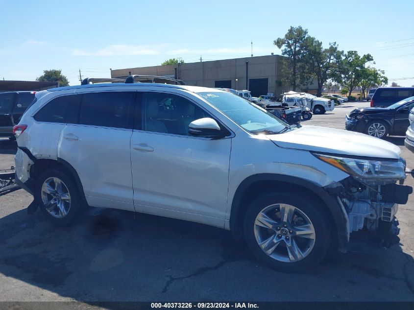 2017 TOYOTA HIGHLANDER LIMITED - 5TDDZRFH9HS365813