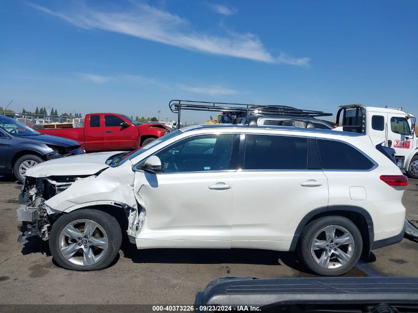 2017 TOYOTA HIGHLANDER LIMITED - 5TDDZRFH9HS365813