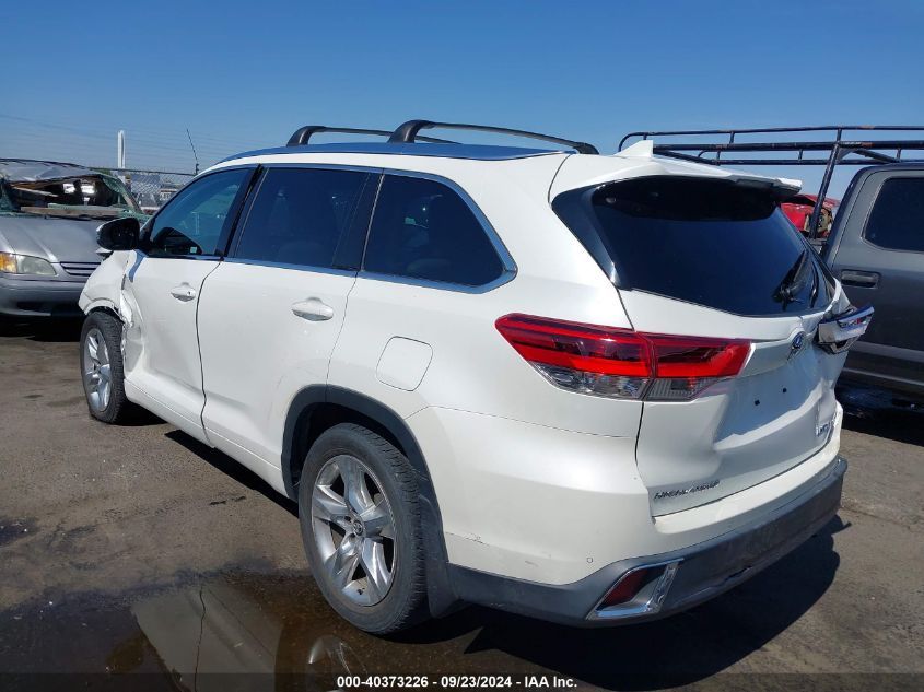 2017 TOYOTA HIGHLANDER LIMITED - 5TDDZRFH9HS365813