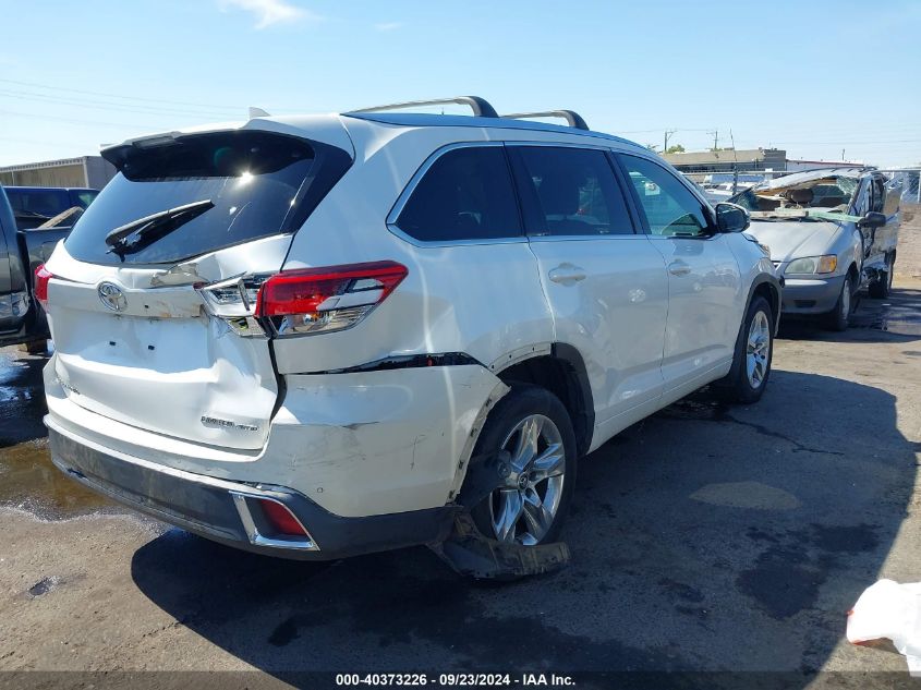 2017 TOYOTA HIGHLANDER LIMITED - 5TDDZRFH9HS365813