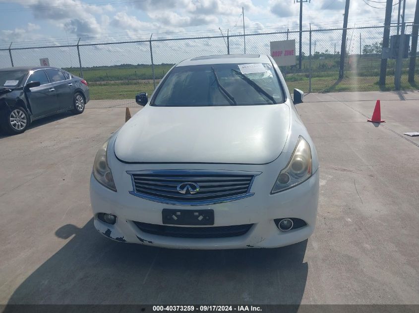 2012 Infiniti G37X VIN: JN1CV6AR6CM676208 Lot: 40373259