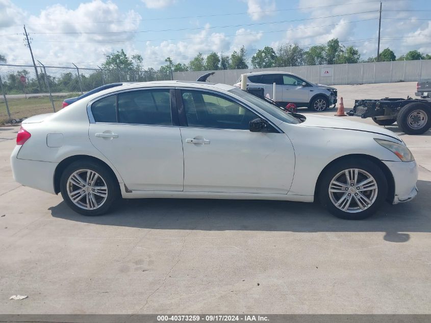 2012 Infiniti G37X VIN: JN1CV6AR6CM676208 Lot: 40373259