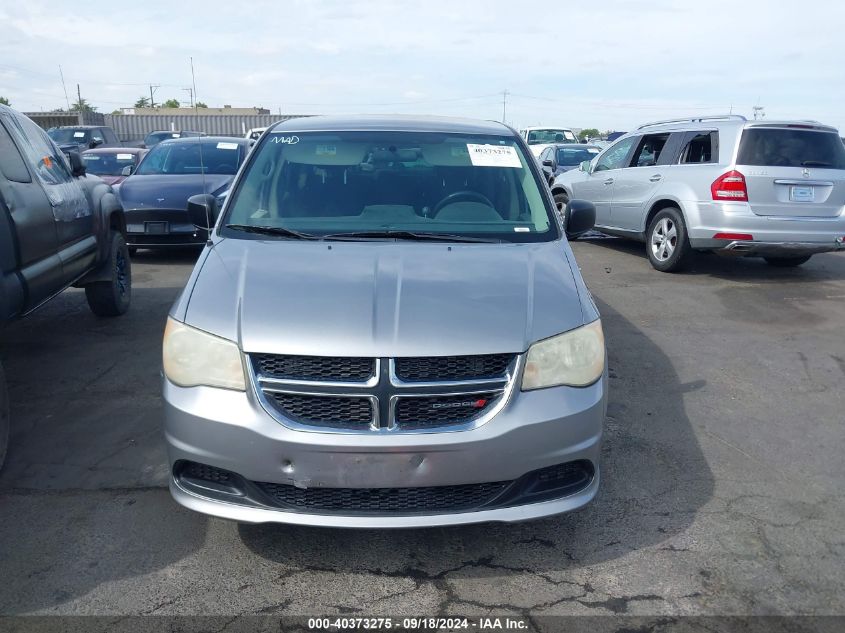 2013 Dodge Grand Caravan Se VIN: 2C4RDGBG0DR791530 Lot: 40373275