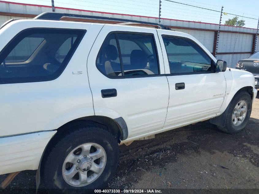 2000 Isuzu Rodeo Ls/Lse/S VIN: 4S2DM58W9Y4327971 Lot: 40373330