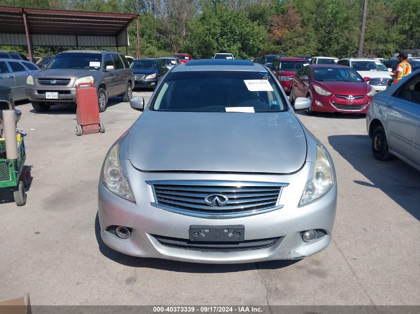 2012 Infiniti G37 Journey VIN: JN1CV6AP1CM621826 Lot: 40373339