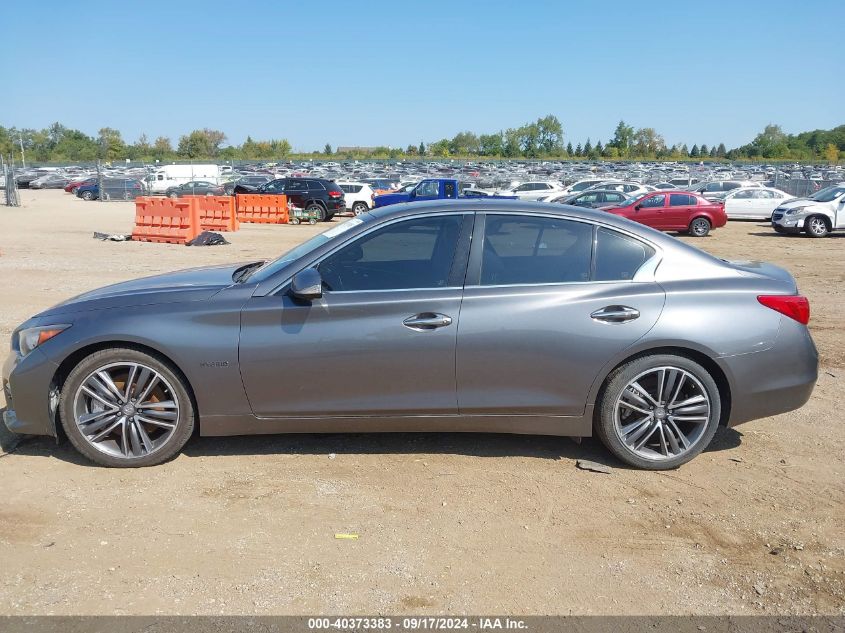 2014 Infiniti Q50 Hybrid Sport VIN: JN1AV7AR6EM700412 Lot: 40373383