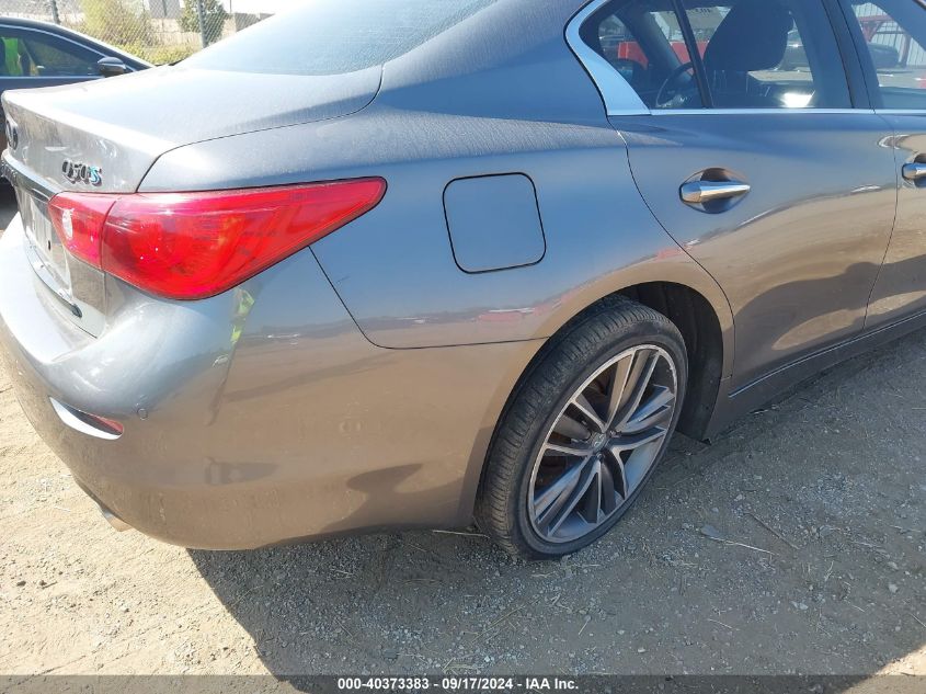 2014 Infiniti Q50 Hybrid Sport VIN: JN1AV7AR6EM700412 Lot: 40373383