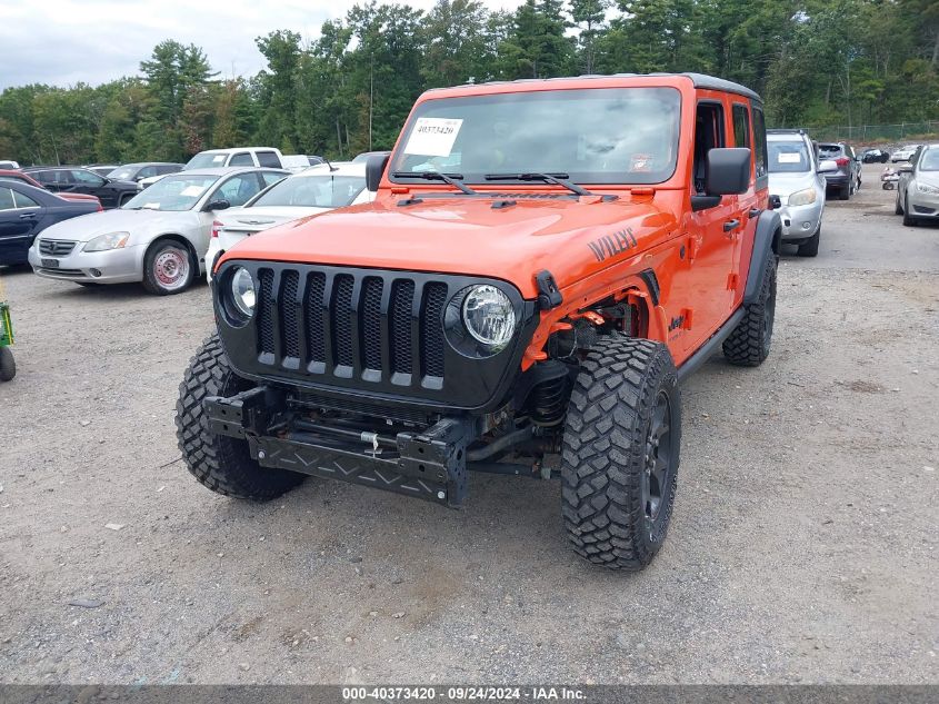 2020 Jeep Wrangler Unlimited Willys Sport 4X4 VIN: 1C4HJXDG4LW264937 Lot: 40373420