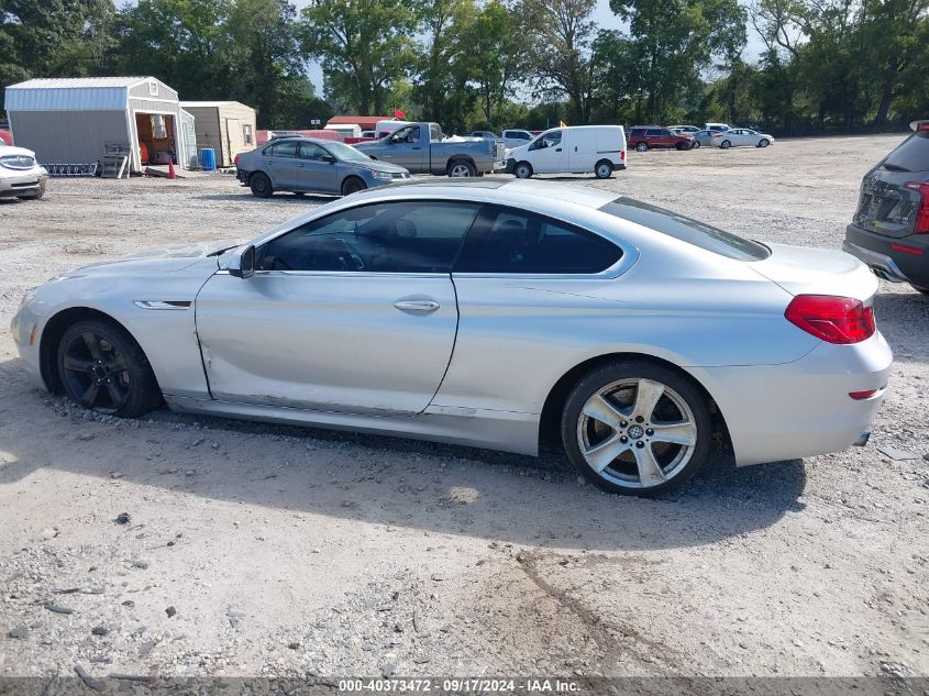 2013 BMW 640I VIN: WBALW3C52DC892449 Lot: 40373472