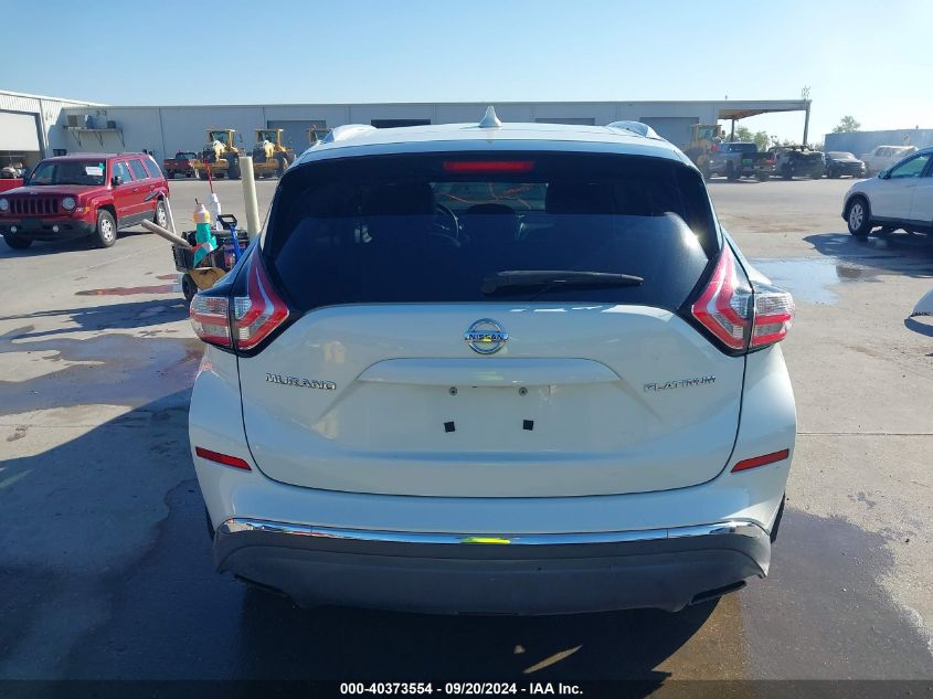 2018 Nissan Murano Platinum VIN: 5N1AZ2MG6JN120754 Lot: 40373554