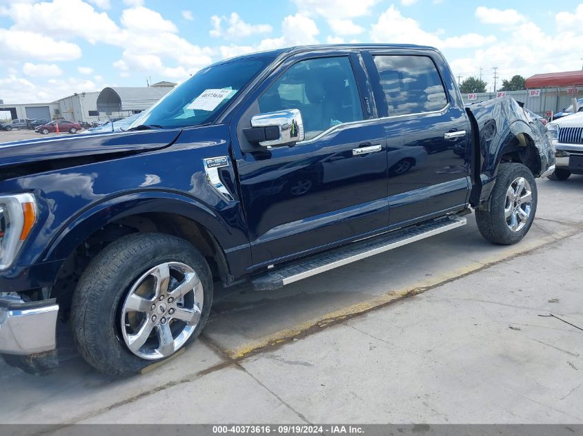 2022 Ford F-150 Lariat VIN: 1FTEW1EP9NKD55941 Lot: 40373616