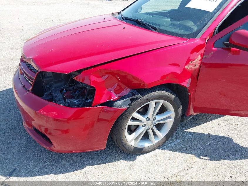 2013 Dodge Avenger Sxt VIN: 1C3CDZCB9DN611130 Lot: 40373631