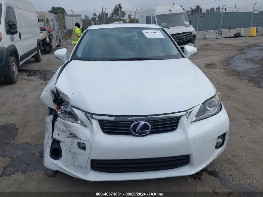 2012 Lexus Ct 200H Premium VIN: JTHKD5BHXC2074045 Lot: 40373651