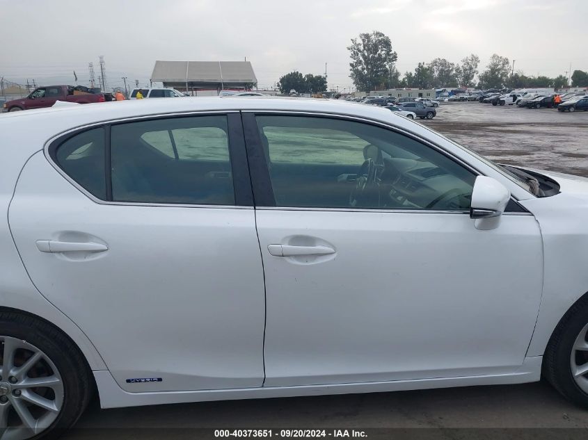 2012 Lexus Ct 200H Premium VIN: JTHKD5BHXC2074045 Lot: 40373651