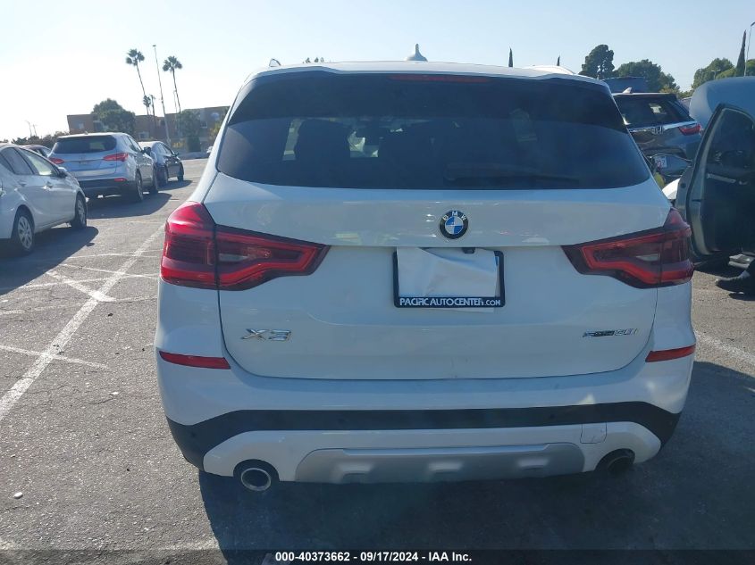 2019 BMW X3 Sdrive30I VIN: 5UXTR7C53KLF26791 Lot: 40373662