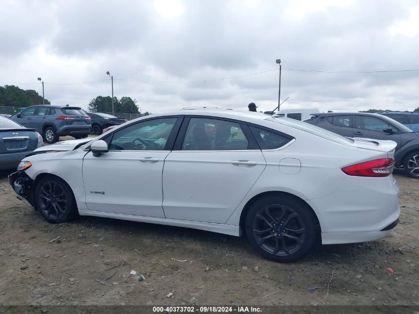 2018 Ford Fusion Se Hybrid VIN: 3FA6P0LU7JR124634 Lot: 40373702