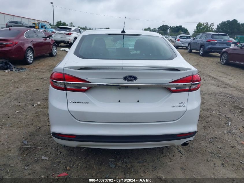 2018 Ford Fusion Se Hybrid VIN: 3FA6P0LU7JR124634 Lot: 40373702