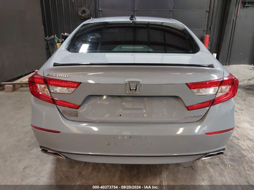 2021 Honda Accord Sport VIN: 1HGCV1F37MA058713 Lot: 40373754