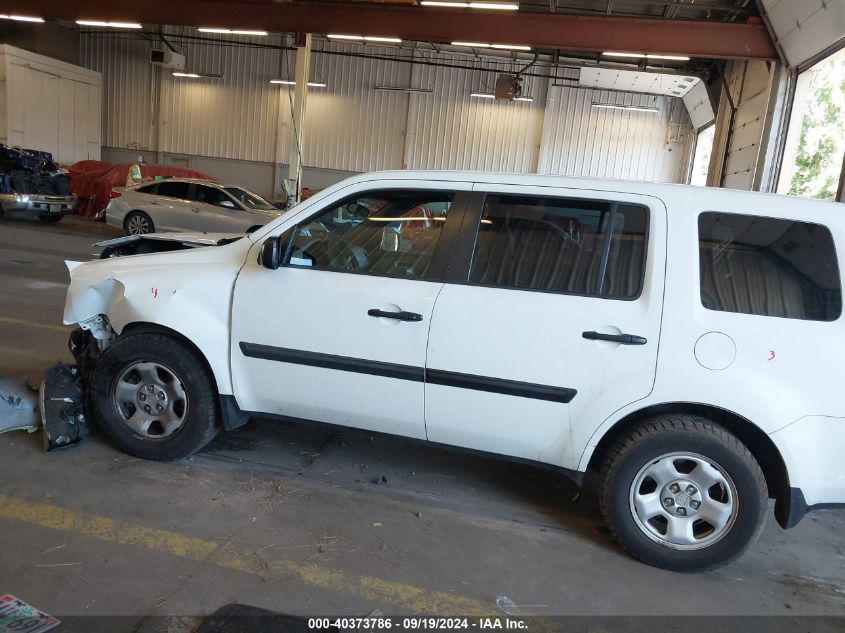 2010 Honda Pilot Lx VIN: 5FNYF4H29AB032012 Lot: 40373786