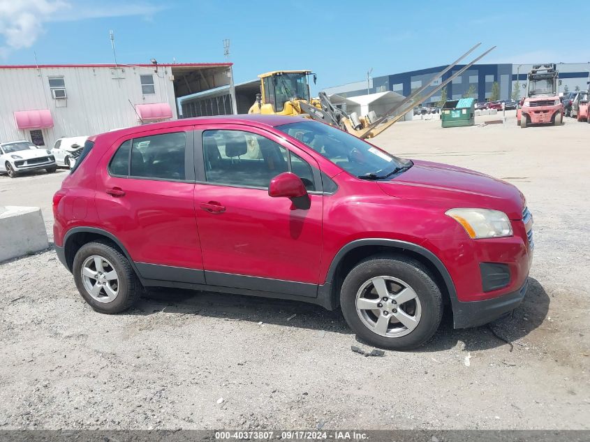 2015 Chevrolet Trax 1Ls VIN: KL7CJPSB0FB227670 Lot: 40373807